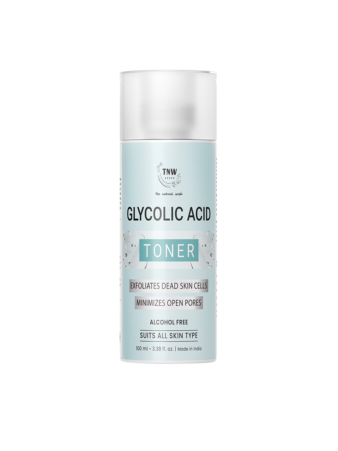 

TNW the natural wash Alcohol Free Glycolic Acid Toner To Exfoliate Dead Skin Cells - 100ml, Blue