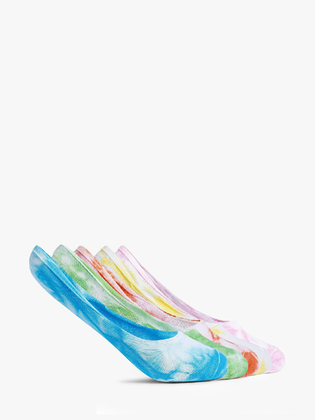 

Smarty Pants Women Pack Of 5 Solid Tie & Dye Shoe Liner Cotton Socks, Blue