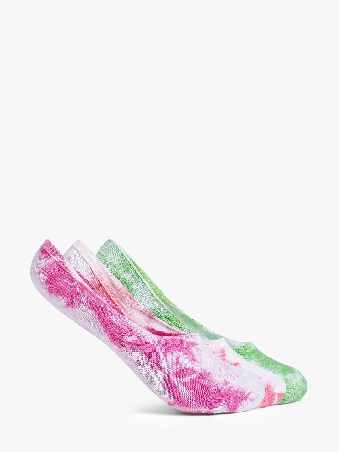 

Smarty Pants Women Pack Of 3 Assorted Tie & Dye Printed Shoe Liner Socks