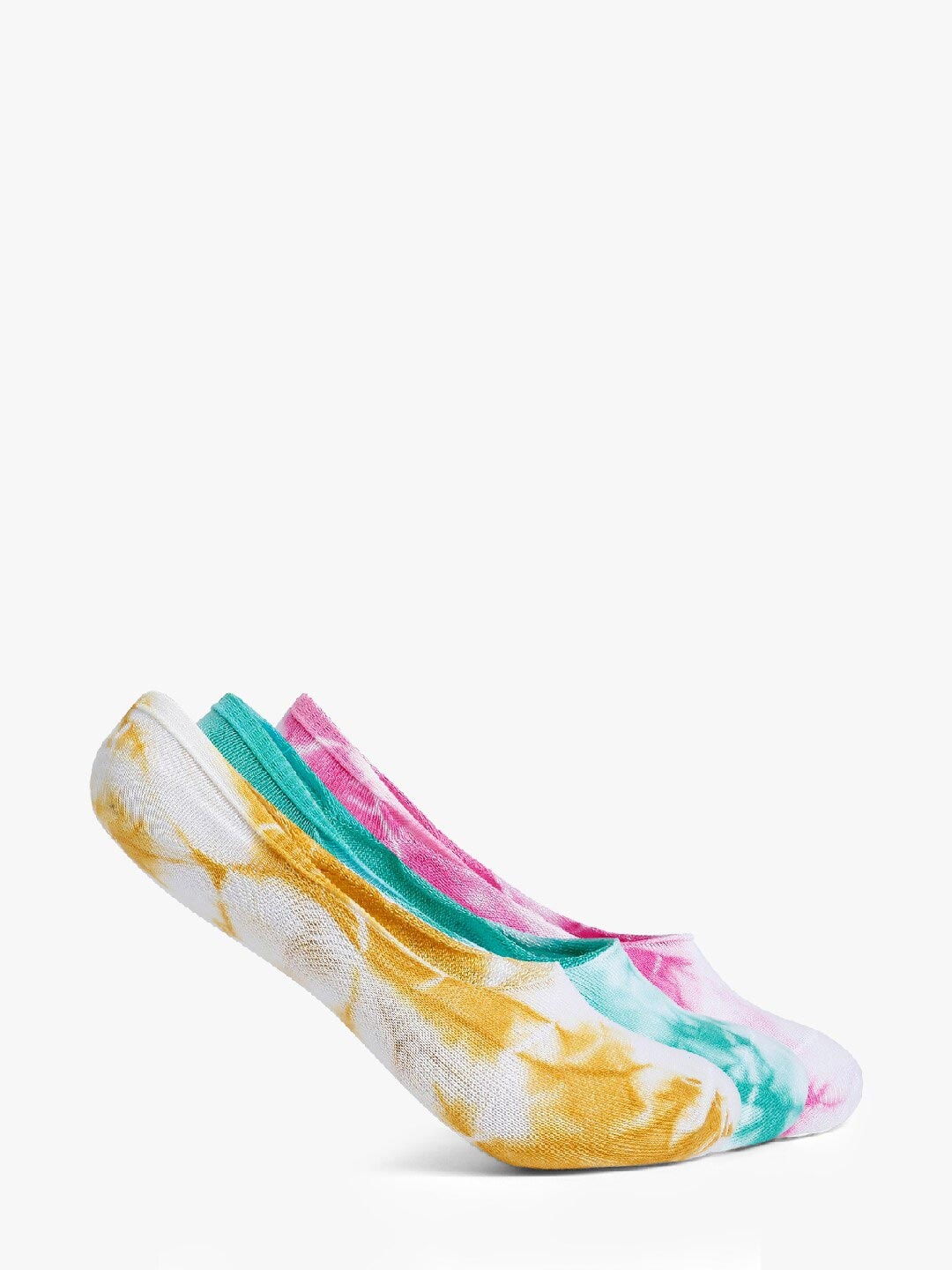 

Smarty Pants Women Pack Of 3 Solid Tie & Dye Shoe Liner Cotton Socks, Assorted