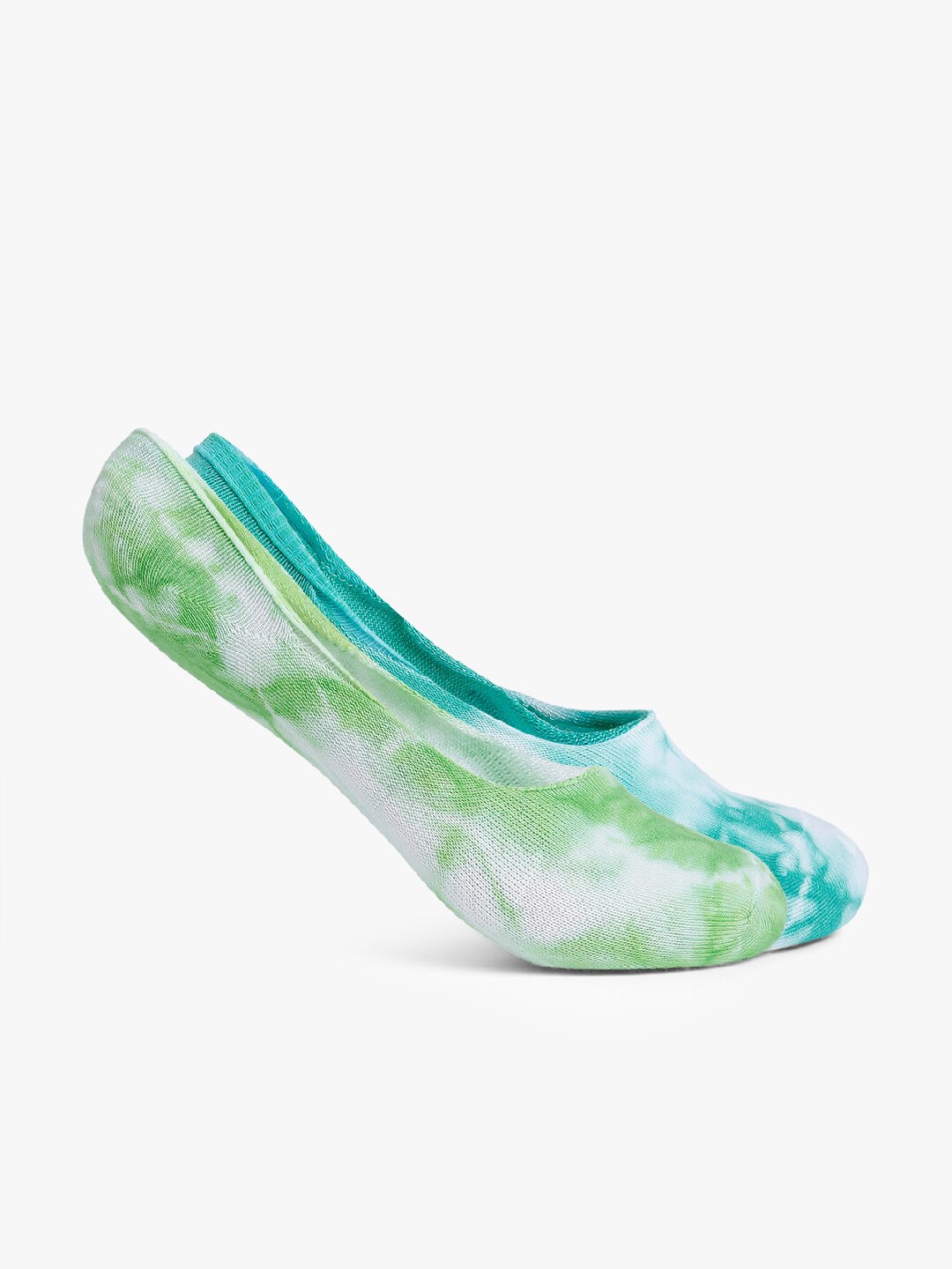 

Smarty Pants Women Pack Of 2 Tie & Dye Printed Shoe Liners, Green