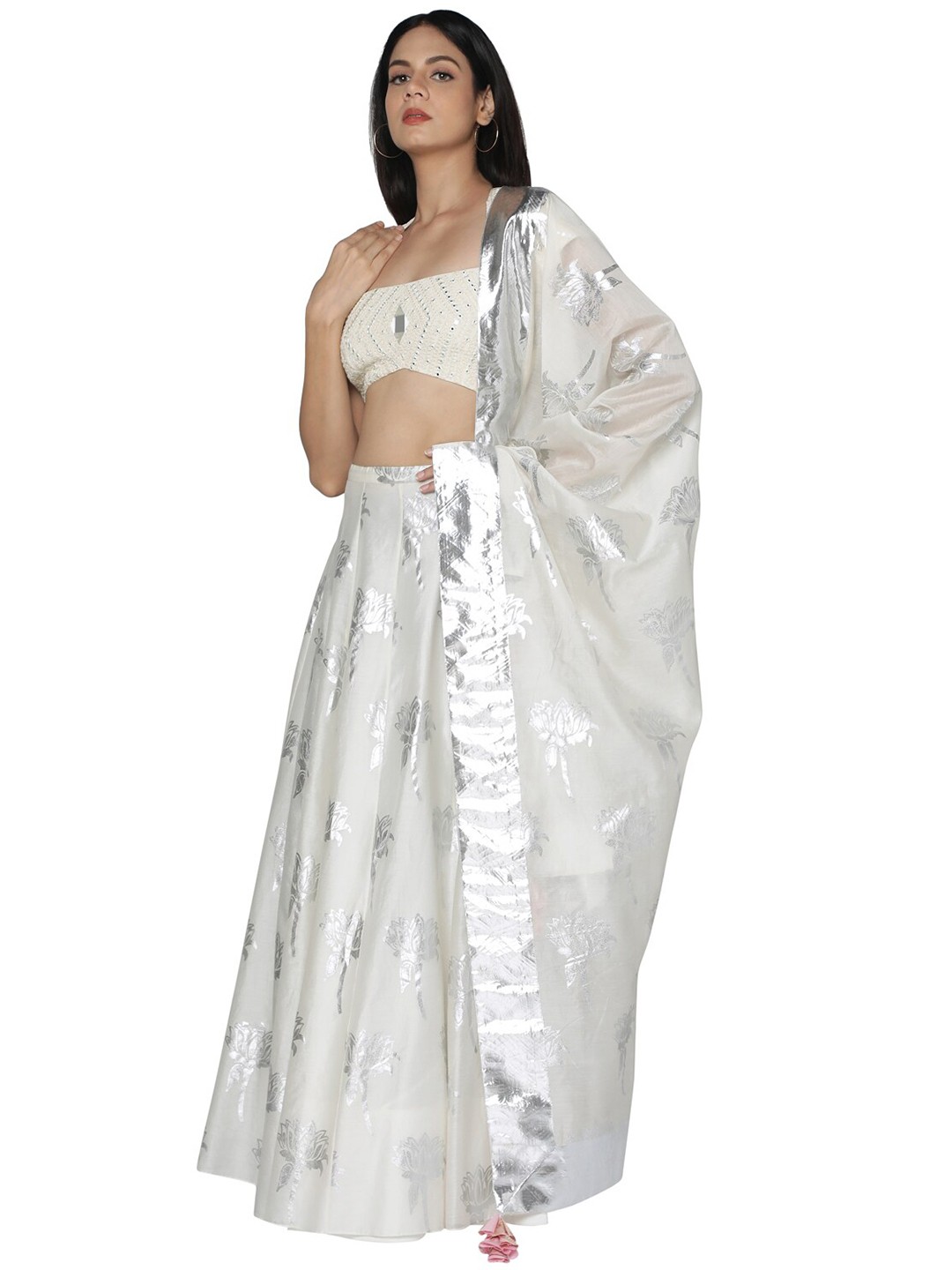 

Masaba Women White Lehenga Choli