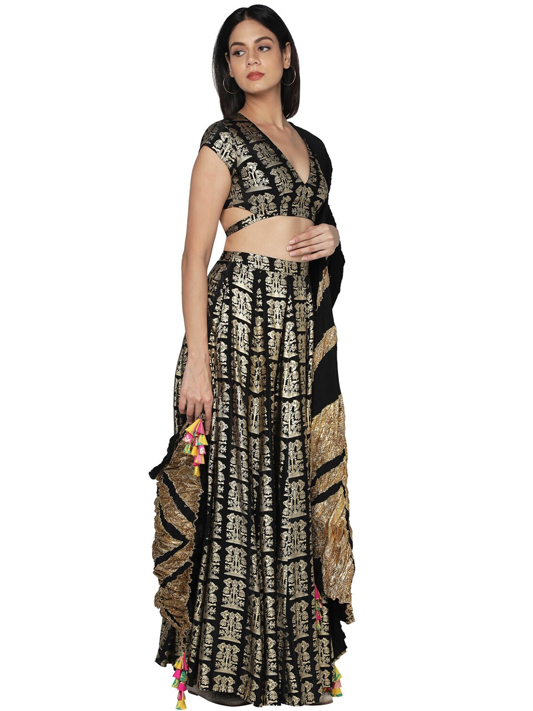 

Masaba Women Black Lehenga Choli