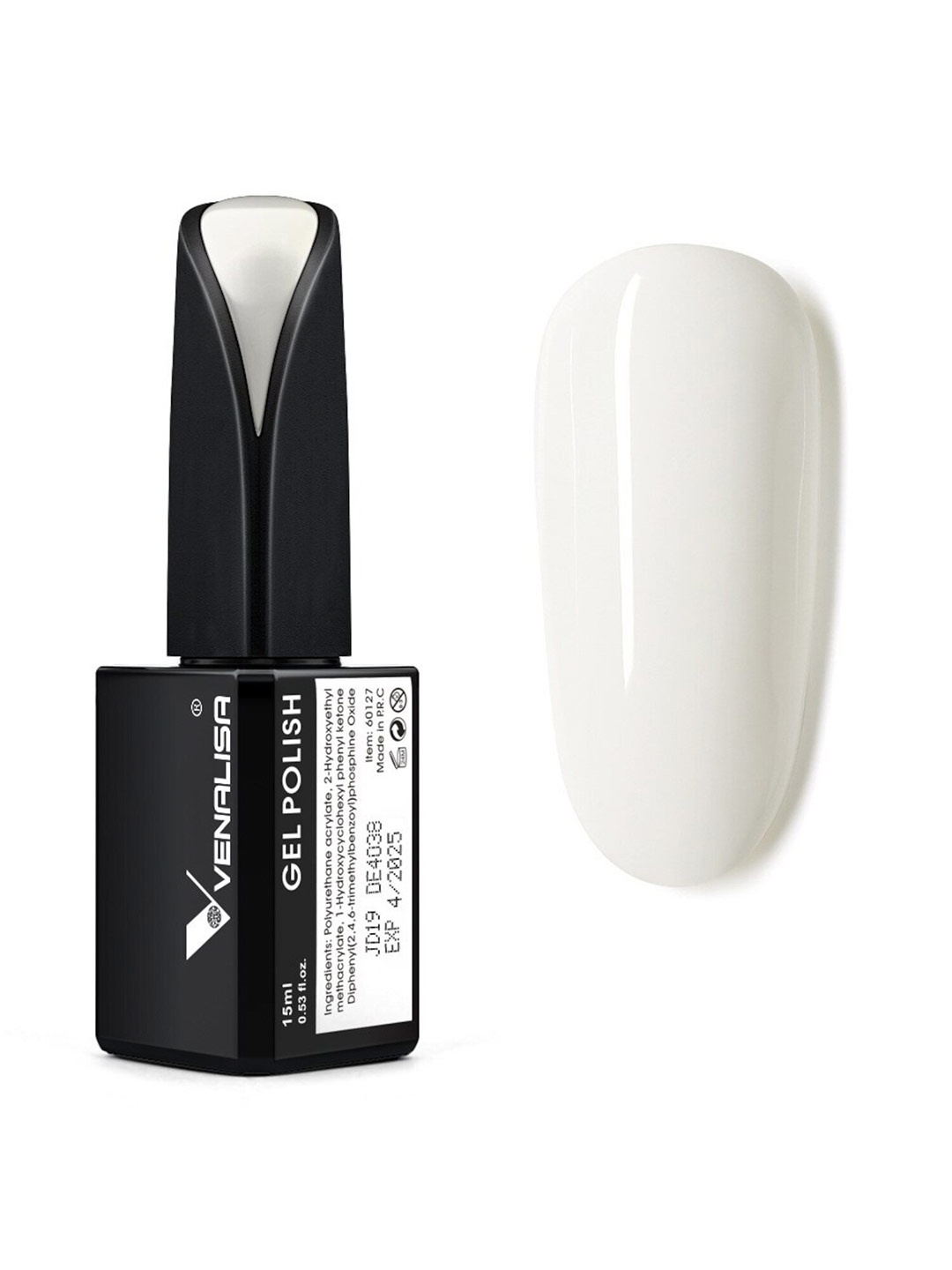 

VENALISA French Gel Camouflage UV Gel Varnish Soak Off 15 ml - JD19, White