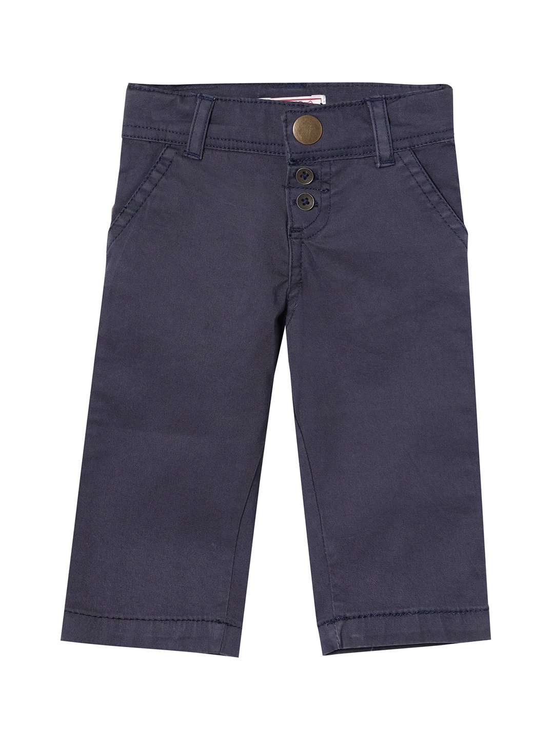 

UNDER FOURTEEN ONLY Boys Grey Slim Fit Chinos Trousers
