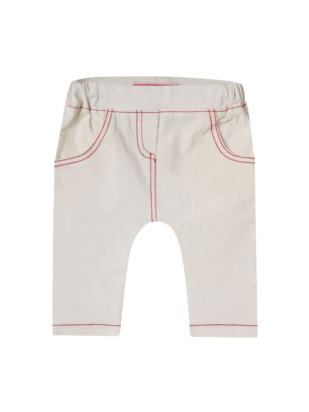 

UNDER FOURTEEN ONLY Girls Off White Slim Fit Trousers