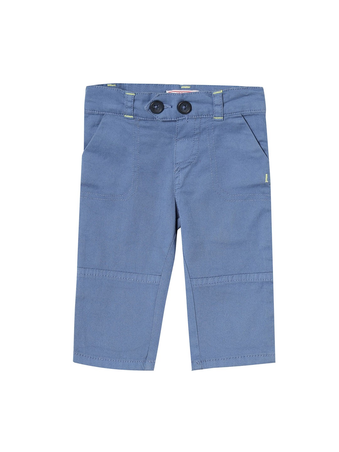 

UNDER FOURTEEN ONLY Boys Blue Slim Fit Chinos Trousers