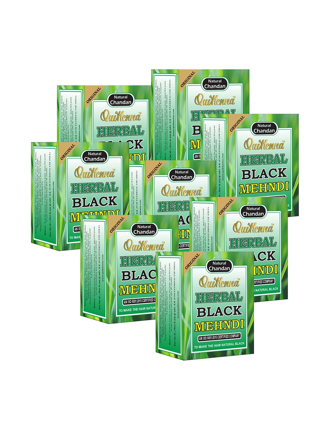 

QUIKHENNA Set of 8 Herbal Mehndi Black 520 g