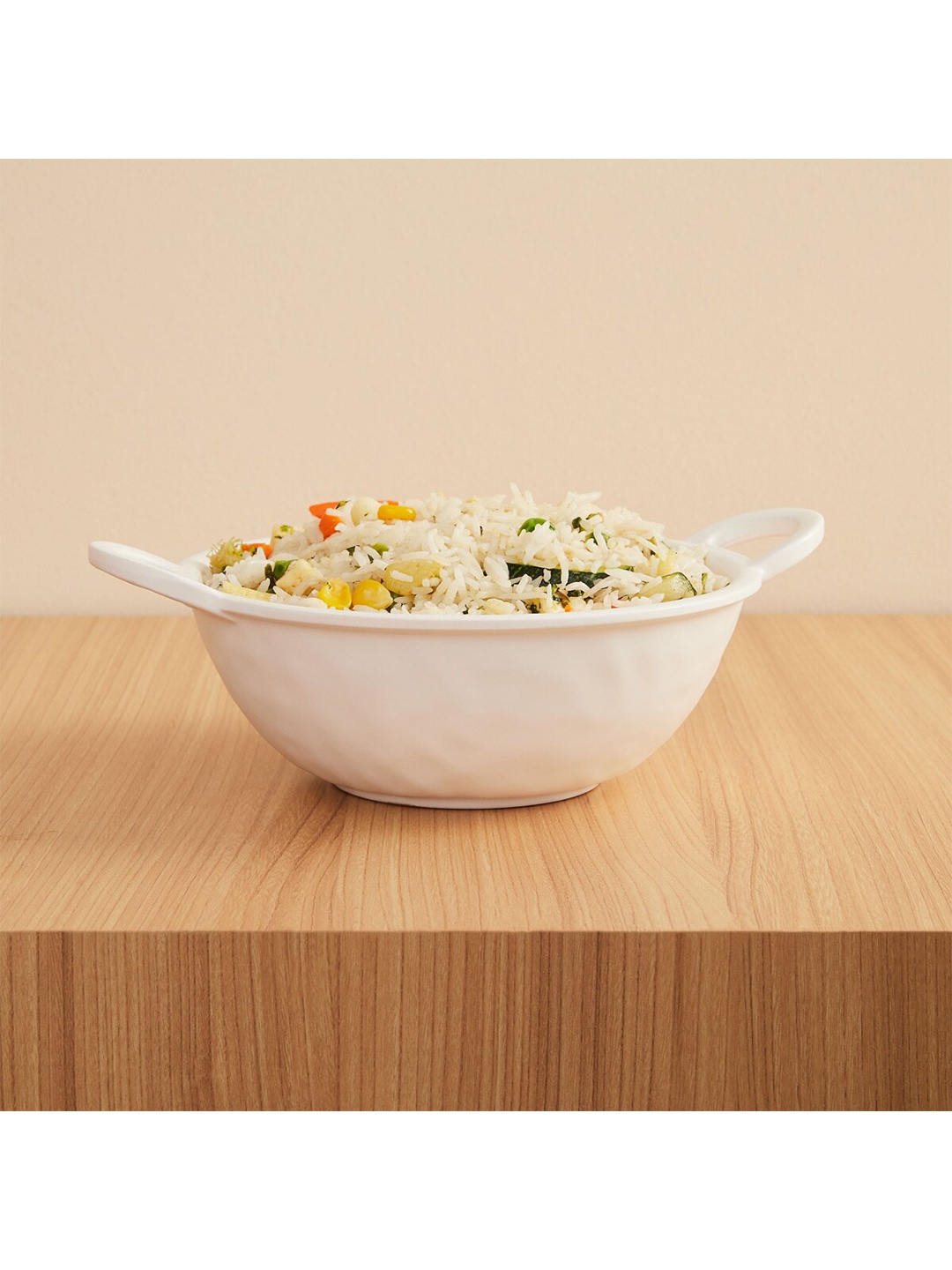 

Home Centre White Melamine Glossy Bowl