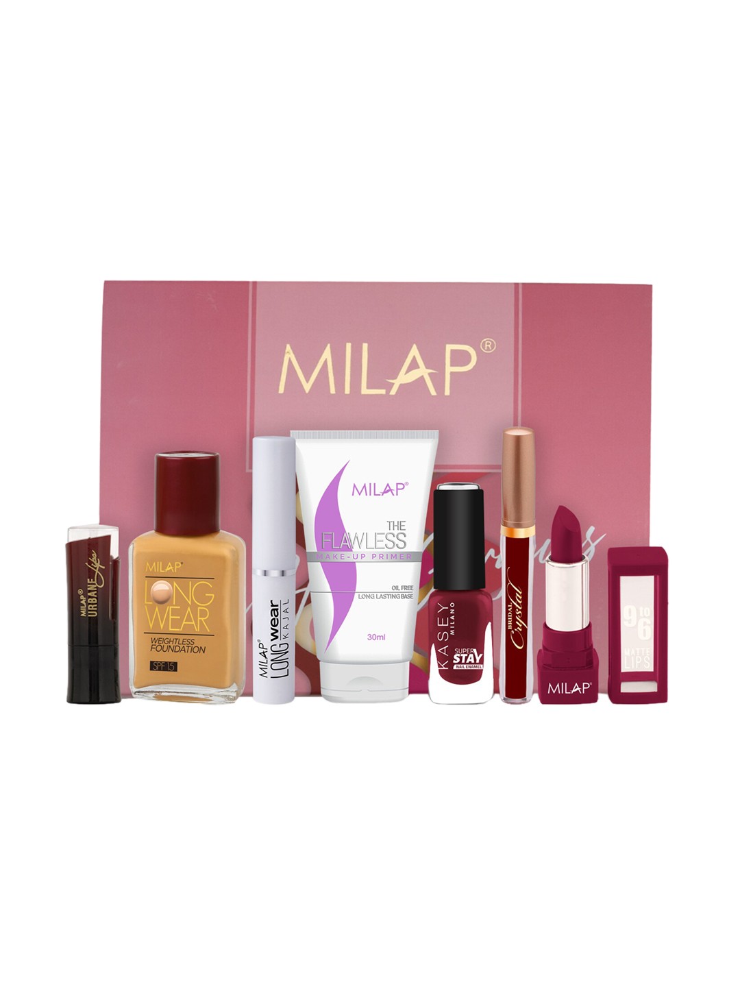 

MILAP Set Of 7 Makeup Beauty Gift Set, Multi