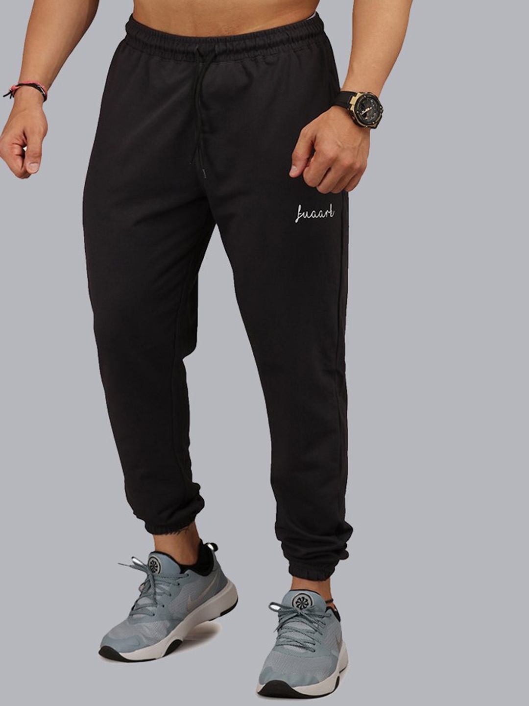 

FUAARK Men Grey Solid Joggers