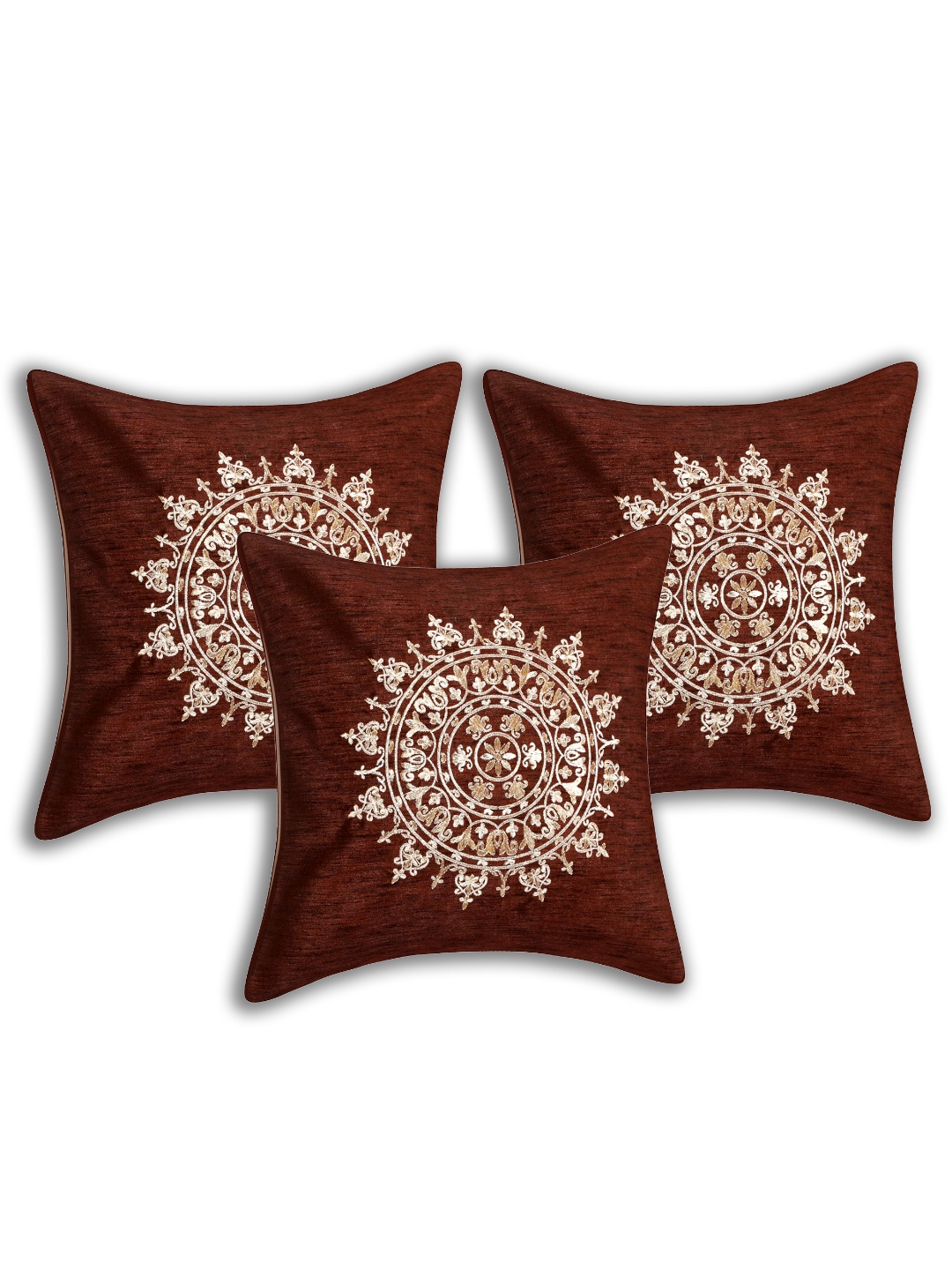

INDHOME LIFE Unisex Multi Cushion Covers, Brown