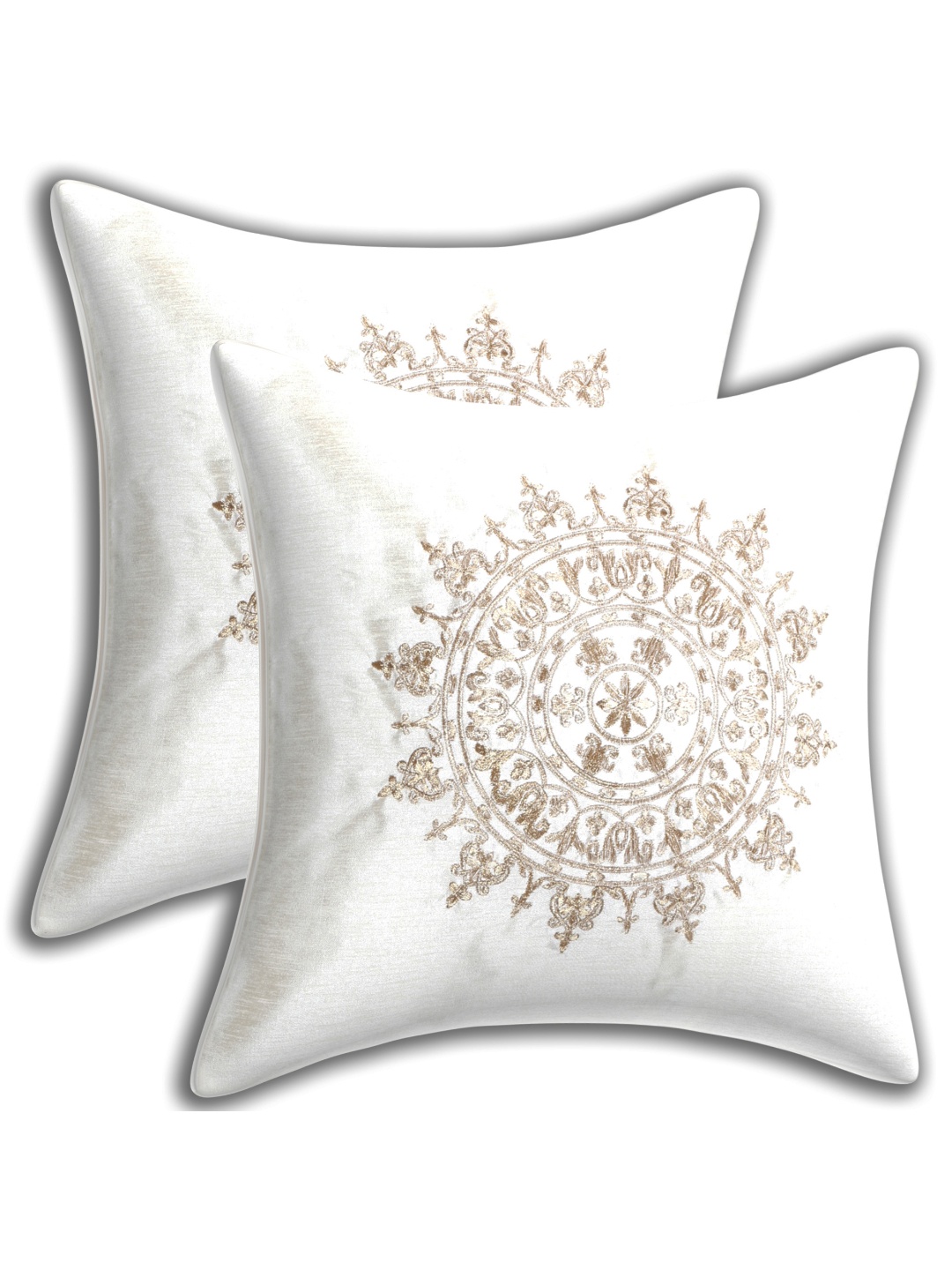 

INDHOME LIFE Unisex Multi Cushion Covers, Gold