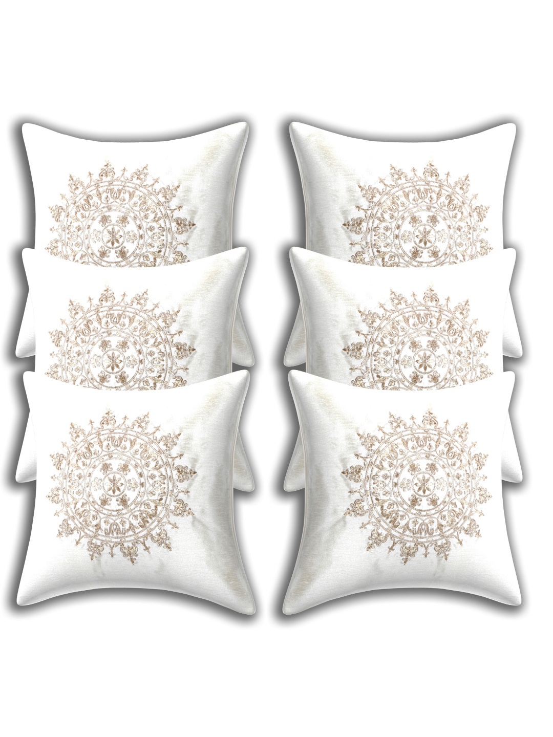 

INDHOME LIFE Unisex Multi Cushion Covers, White