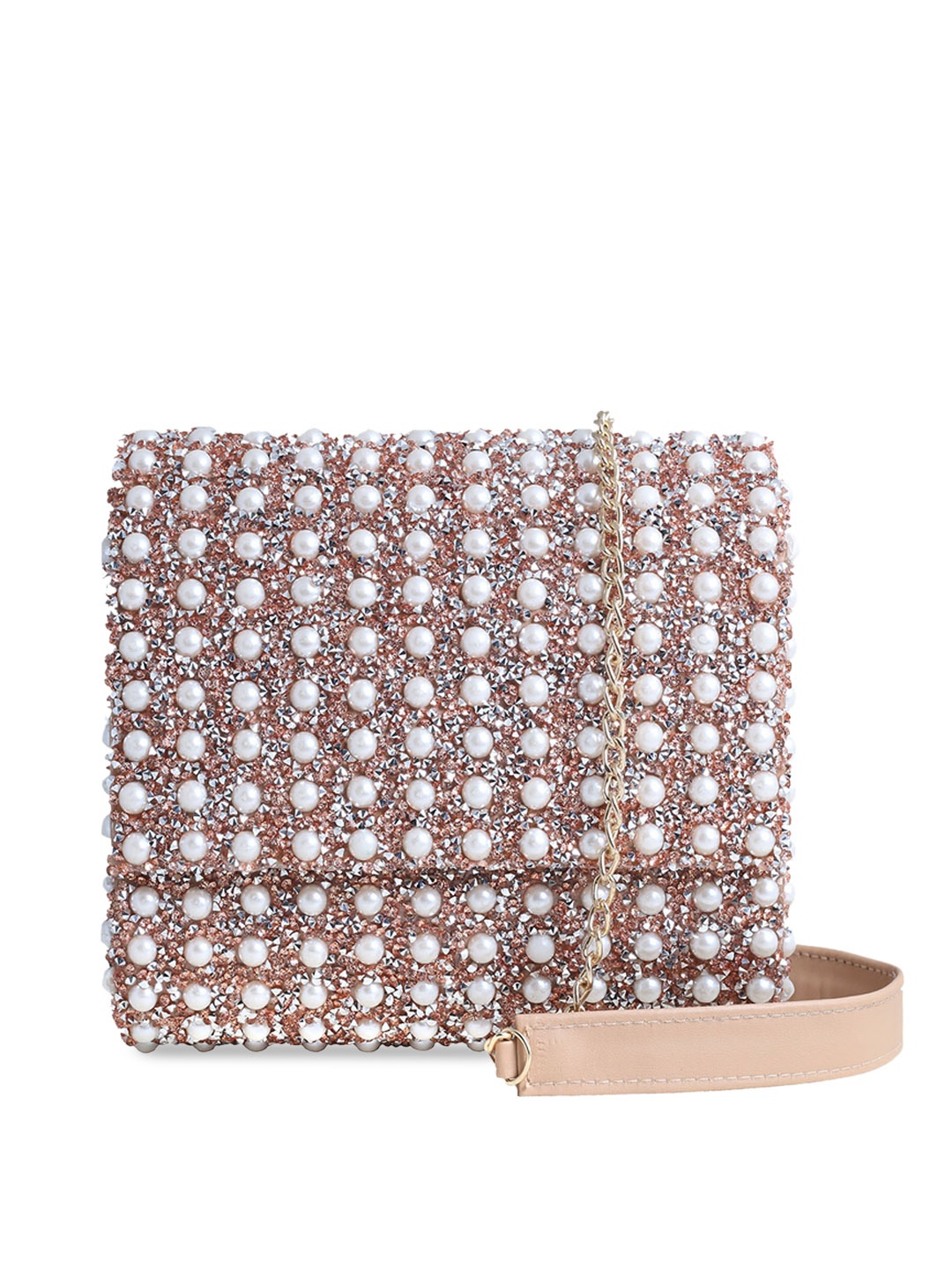 

Angeline Rose Gold Bucket Sling Bag