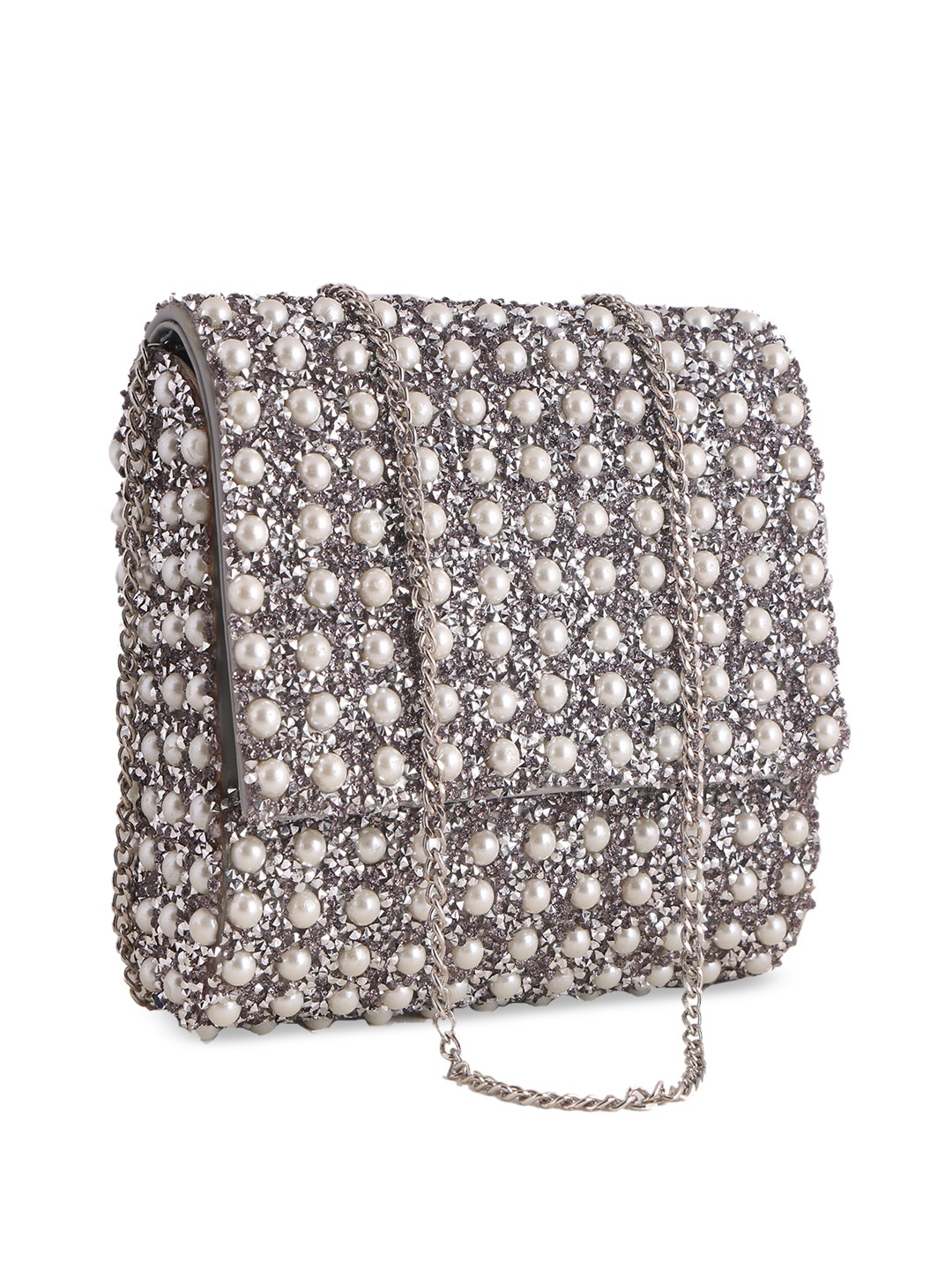 

Angeline Grey Ethnic Motifs Swagger Tote Bag