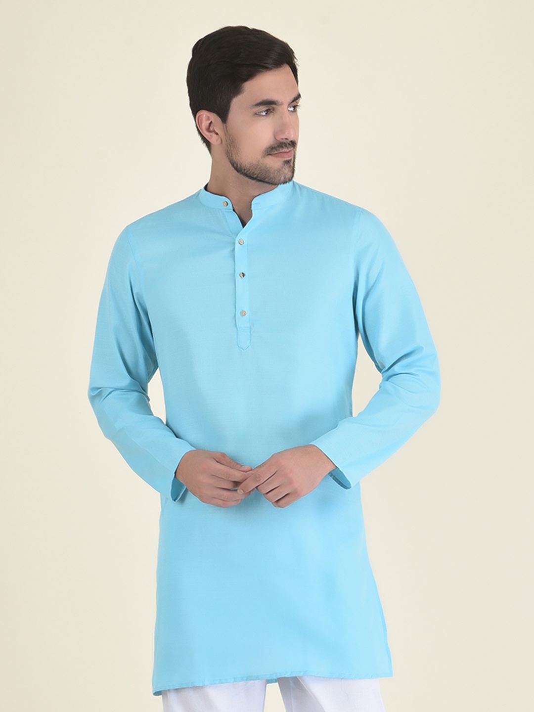 

DEYANN Men Blue Kurta with Pyjamas