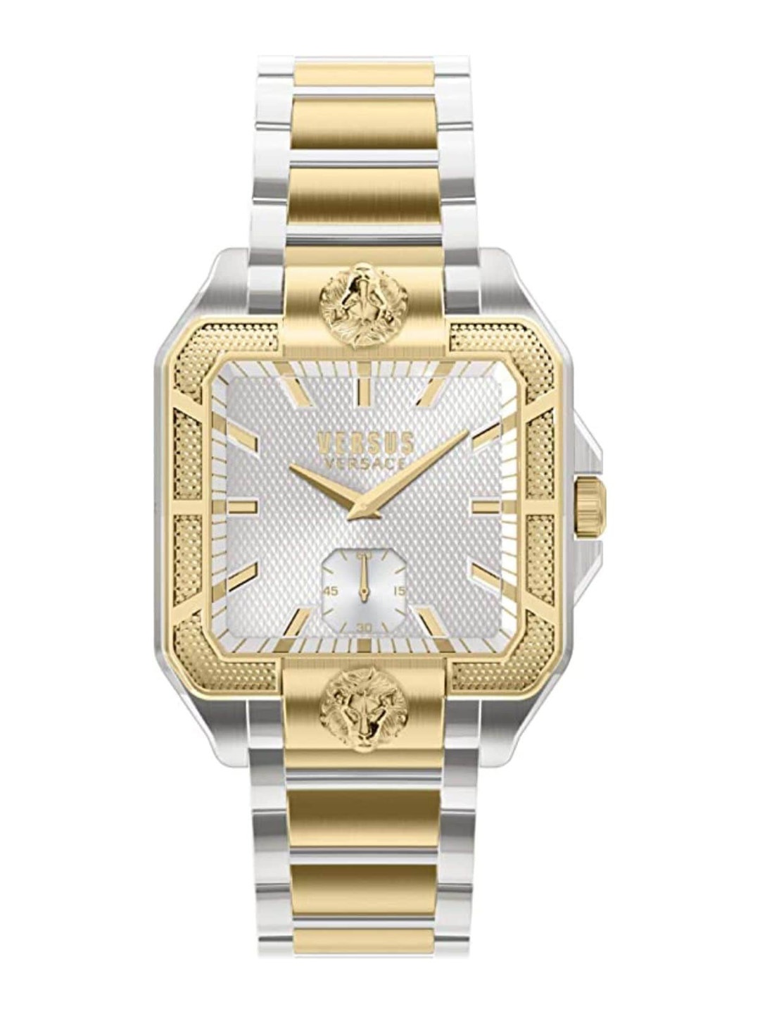 

Versus Men Silver-Toned Dial & Gold Toned Stainless Steel Bracelet Style Straps Analogue Multi Function Watch