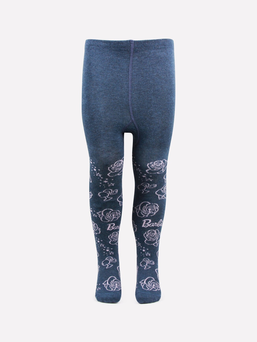 

Bonjour Girls Navy Blue Barbie Printed Knitted Tights