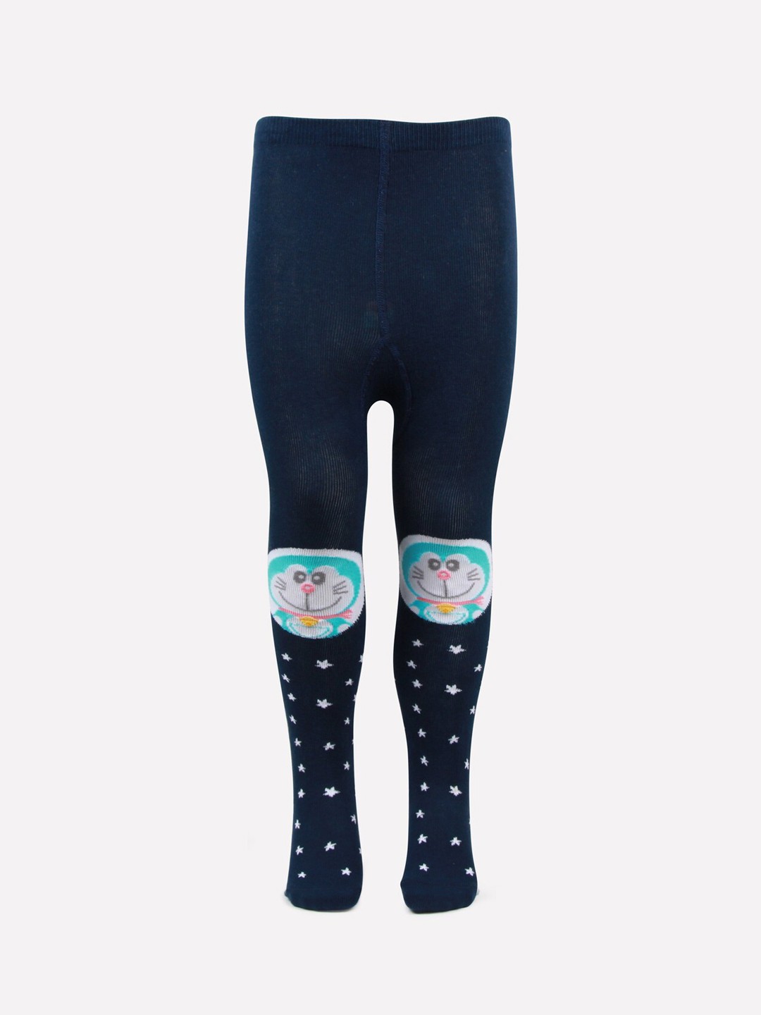 

Bonjour Girls Blue Doraemon Printed Knitted Tights