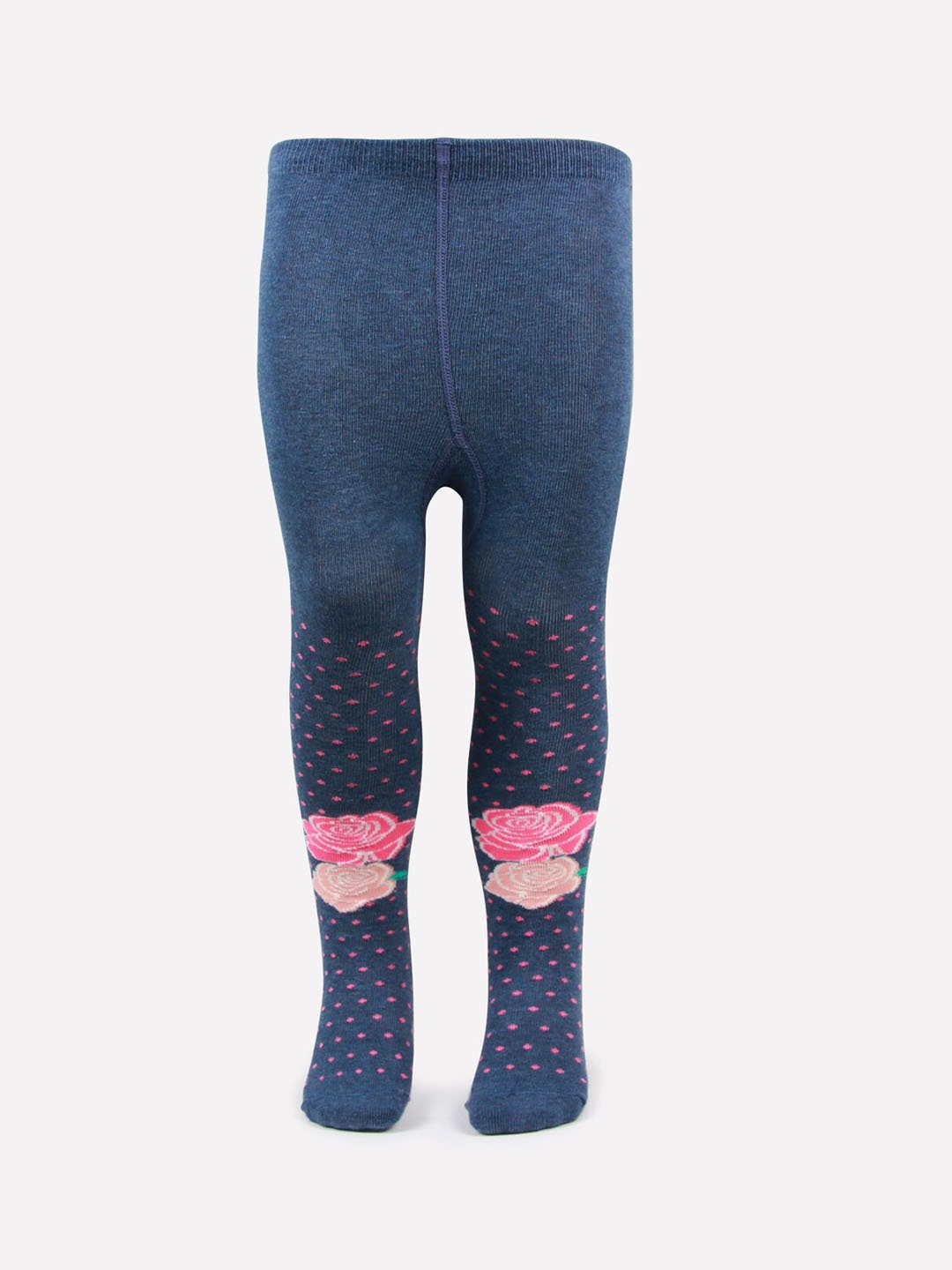 

Bonjour Girls Navy Blue & Pink Barbie Printed Knitted Tights