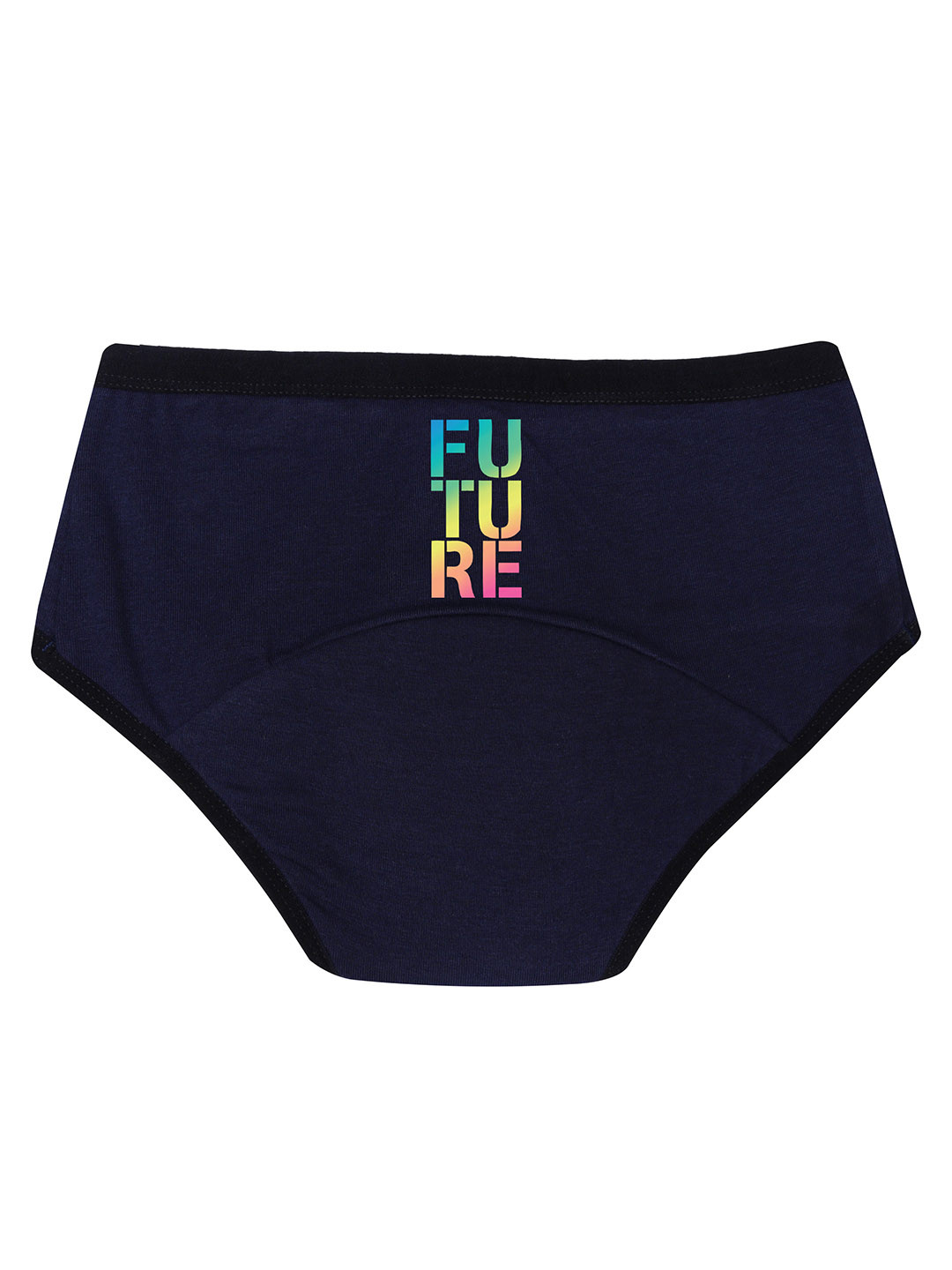 

DChica Teen Girls Solid Navy Blue Eco-Friendly Future Anti Microbial Lining Period Briefs