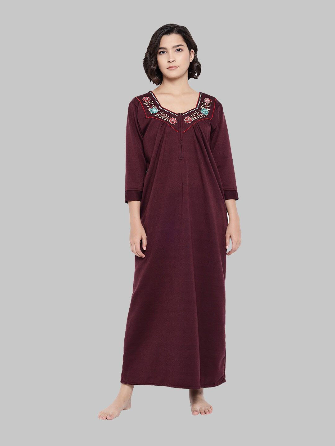 

Shararat Women Maroon Nightdress