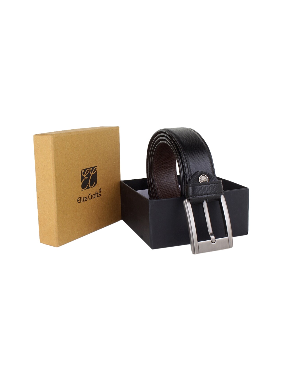 

Elite Crafts Men Black Leather Belts