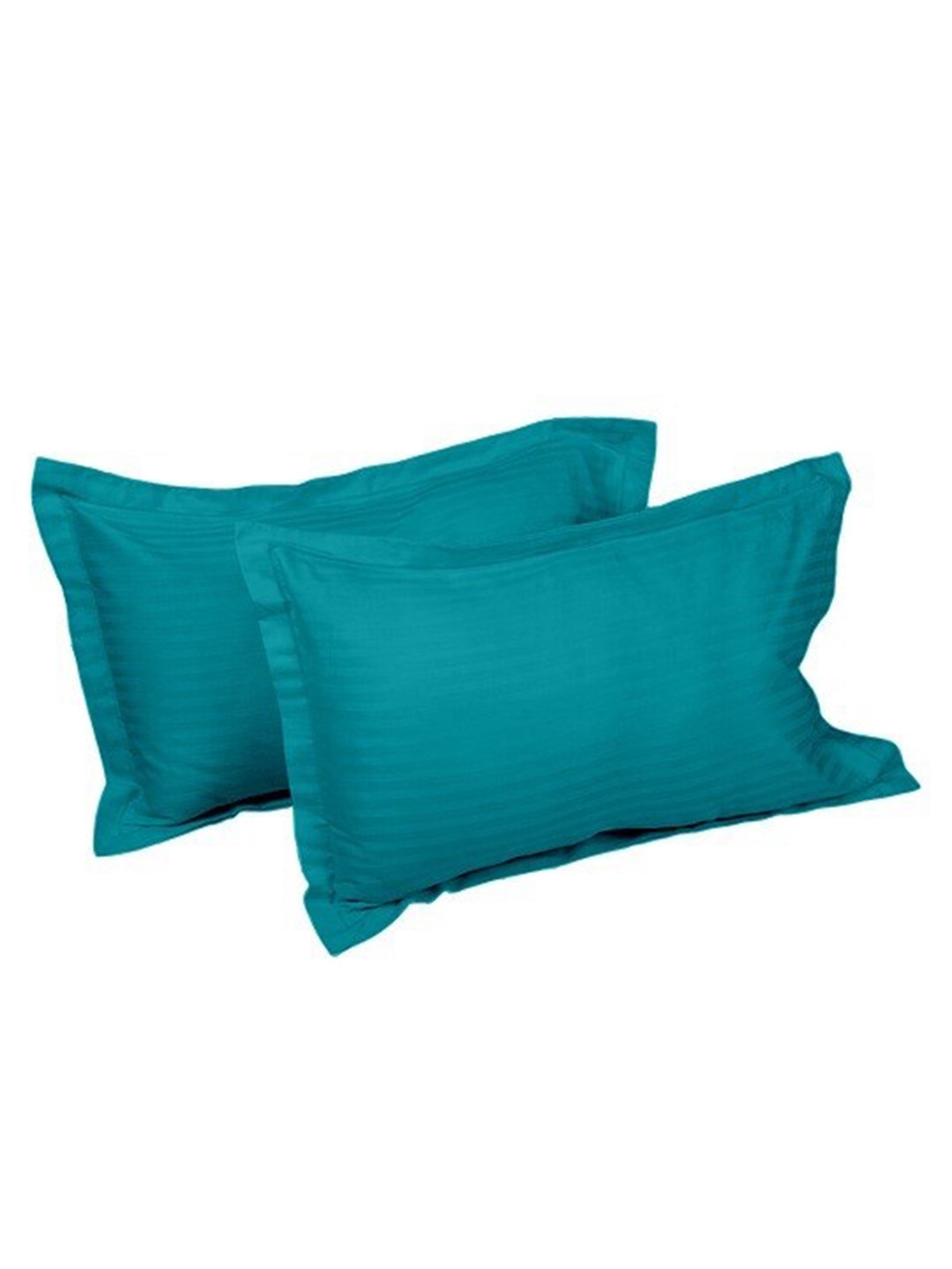

Sleeping Owls- because your sleep matters Unisex Teal Green Set of 2 Striped Cotton Pillow Covers