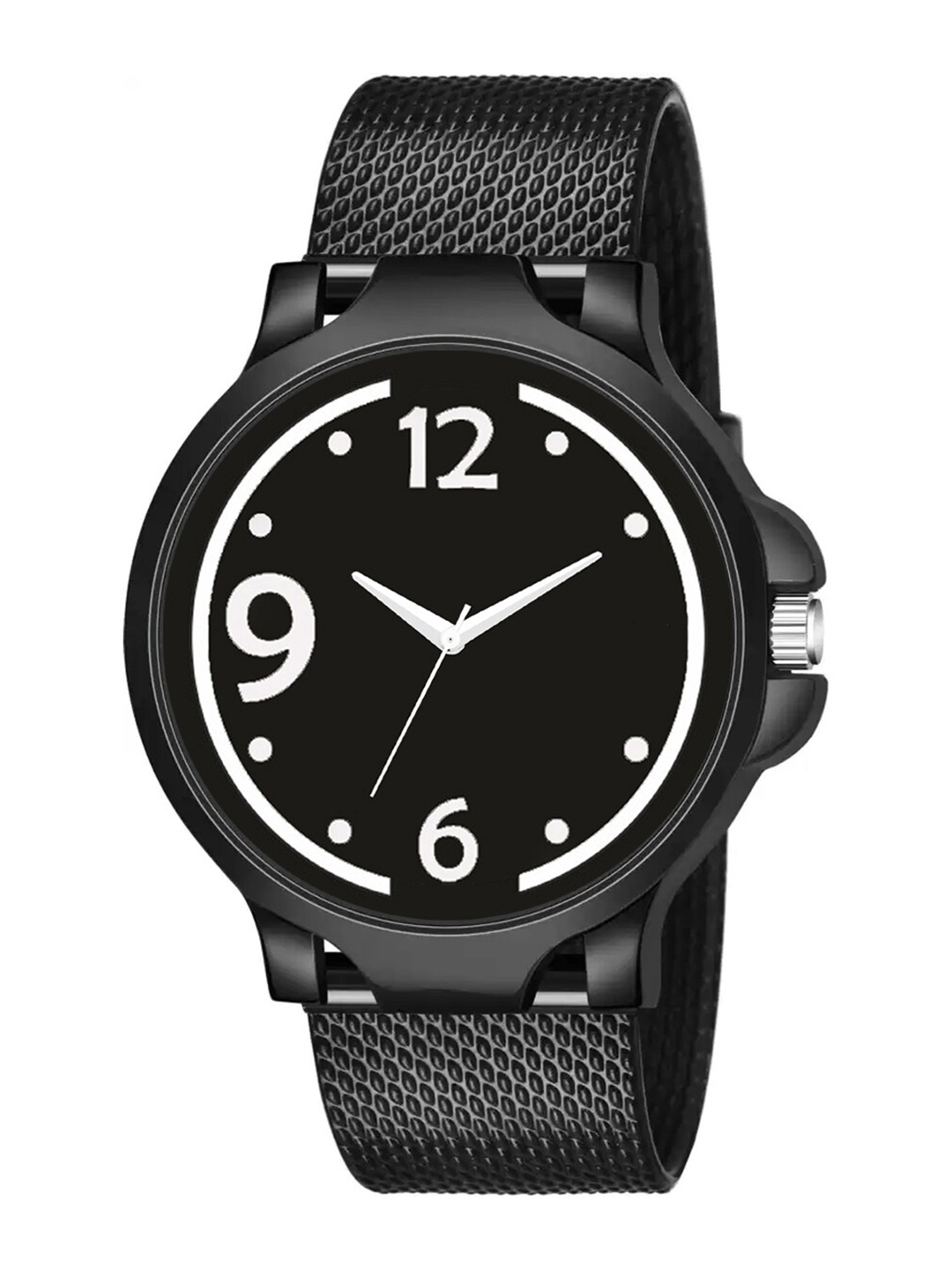 

Wuxi Men Black Brass Dial & Black Bracelet Style Straps Analogue Watch 761-Black