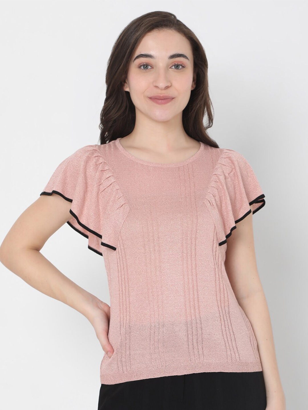 

Vero Moda Women Pink Regular Top