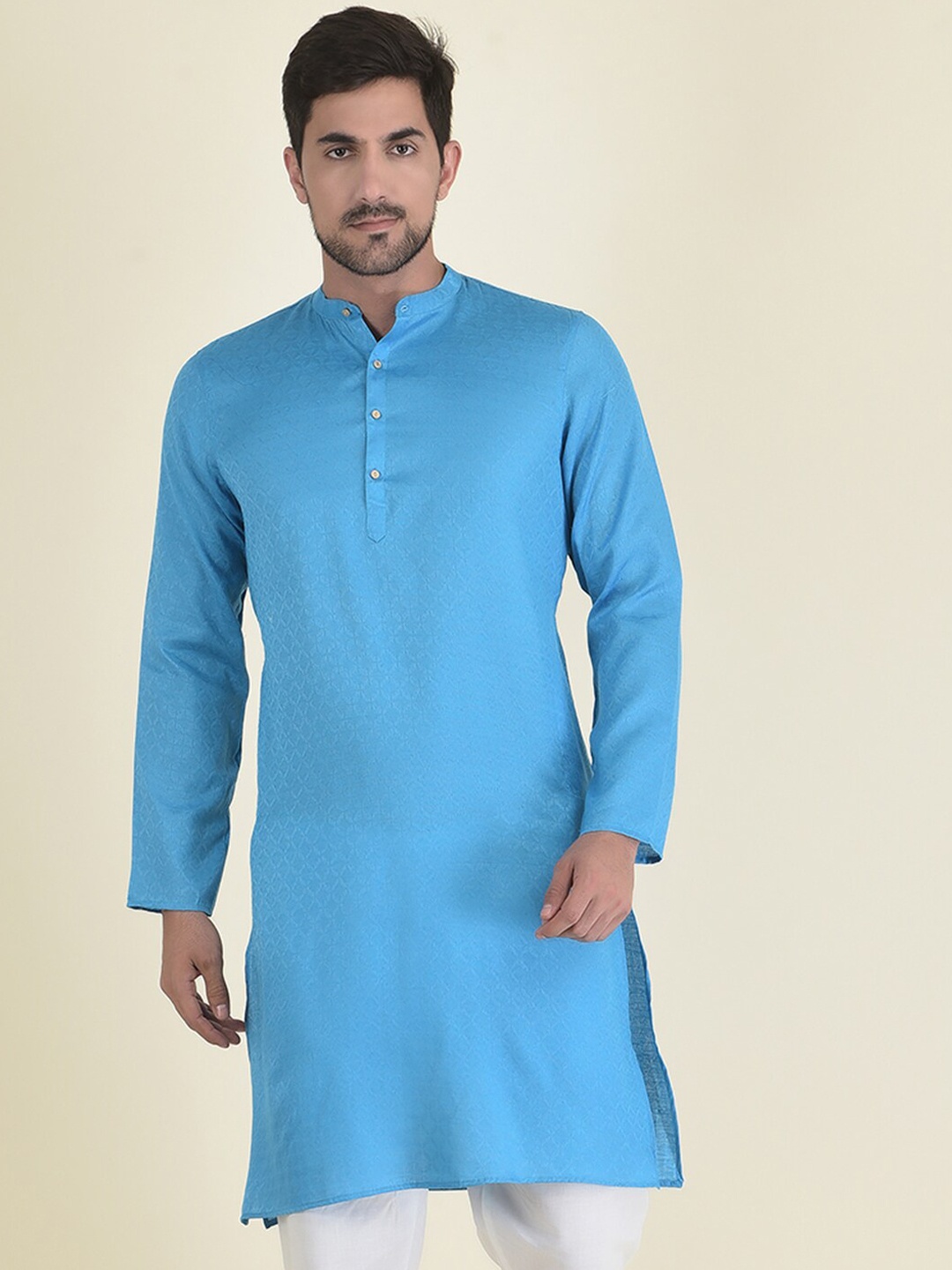 

DEYANN Men Blue Kurta with Pyjamas