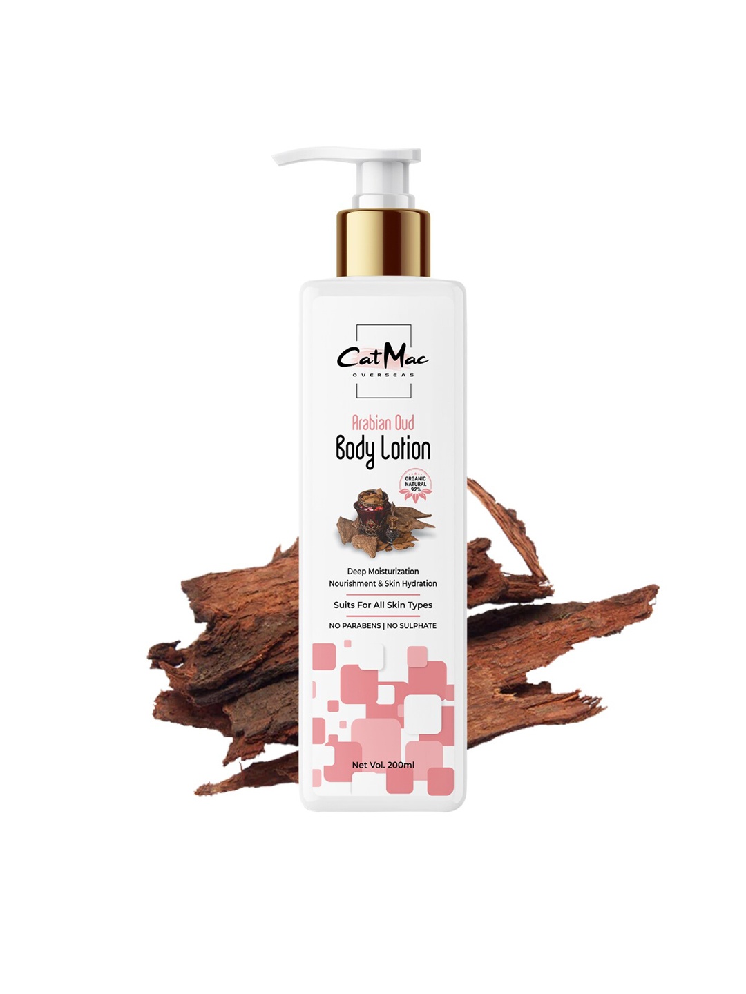 

CatMac Arabian oud body lotion- 200ML, Pink