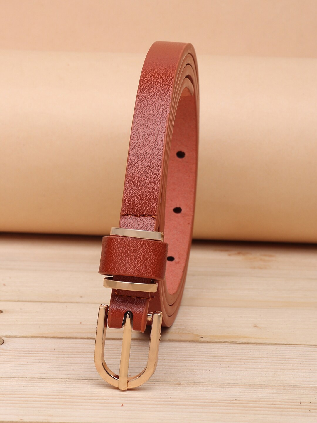 

URBAN ALFAMI Women Tan Solid Belts