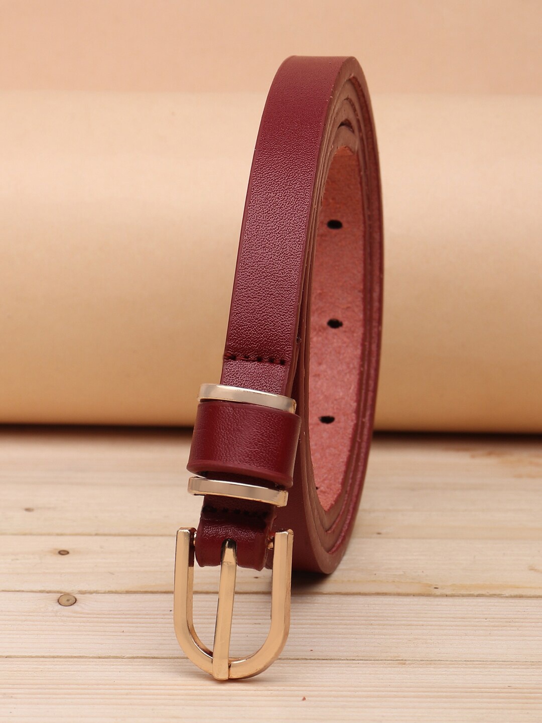 

URBAN ALFAMI Women Brown Textured PU Belt