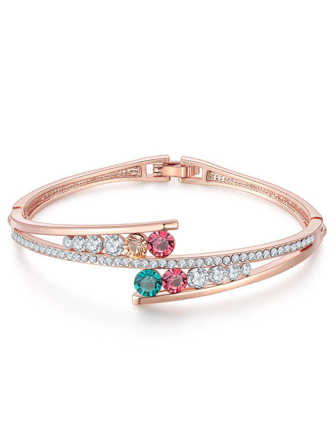 

Jewels Galaxy Women Multi Bracelet, Rose gold