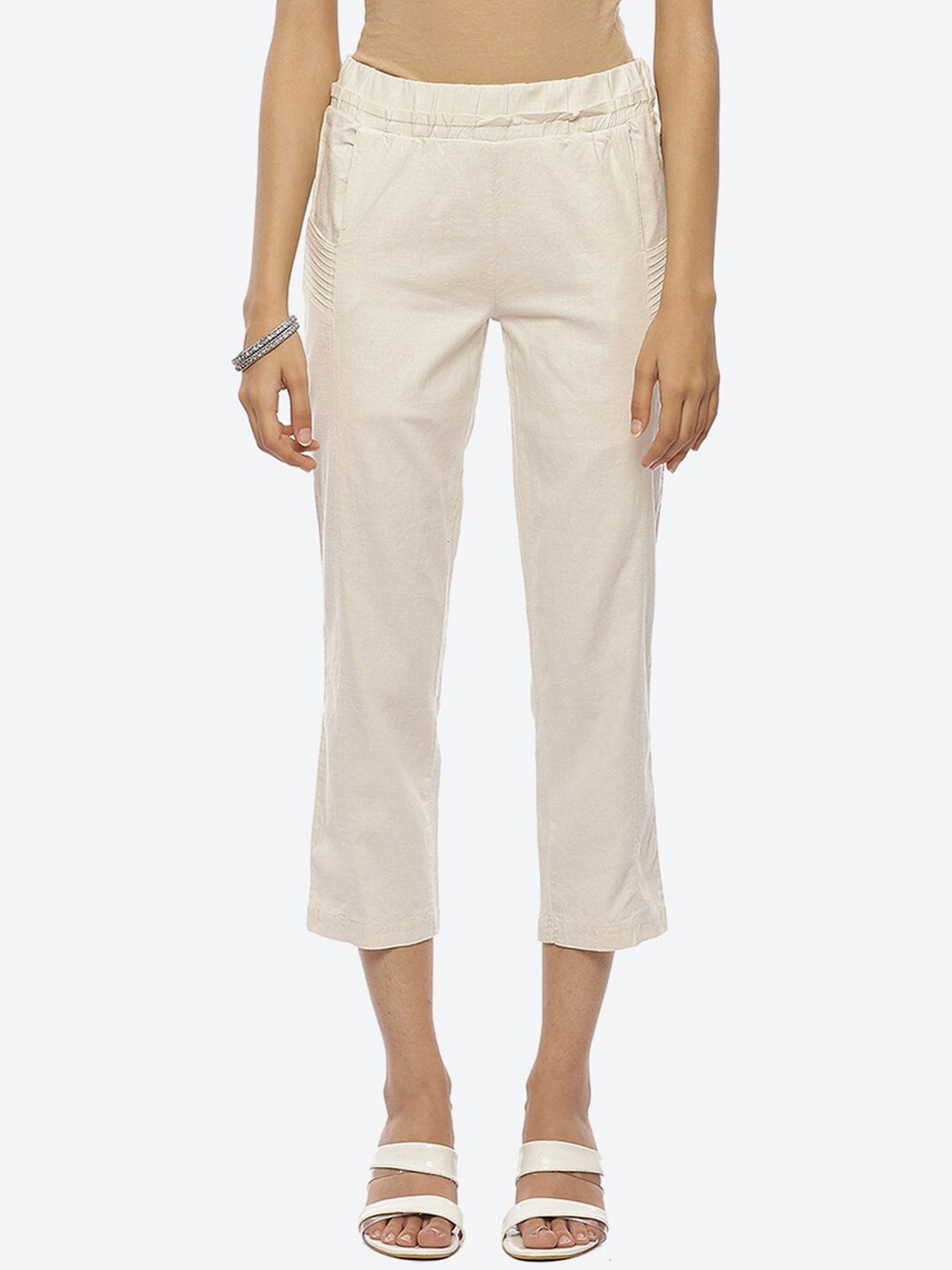 

Lakshita Women Off White Capris