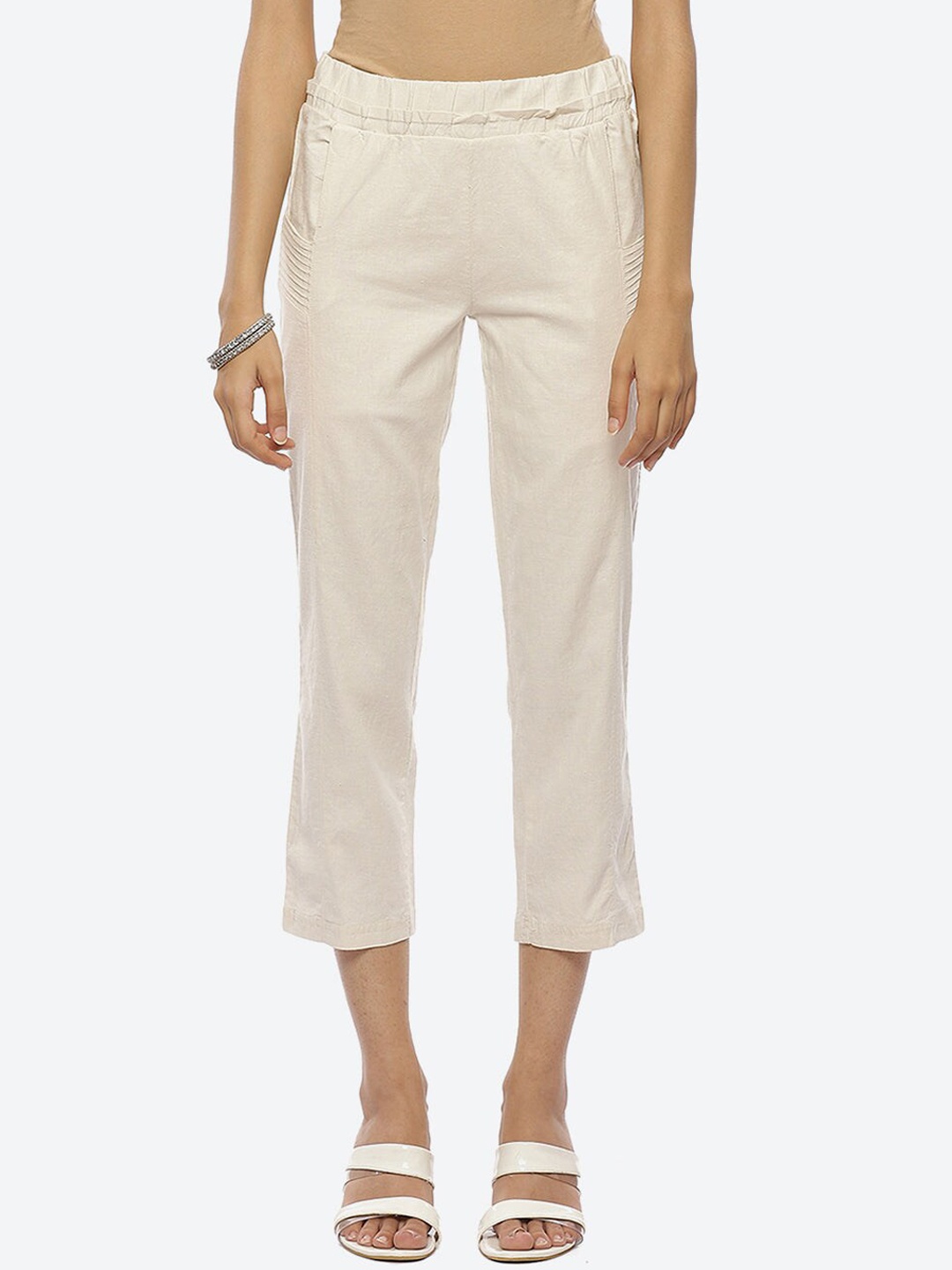 

Lakshita Women Off White Capris