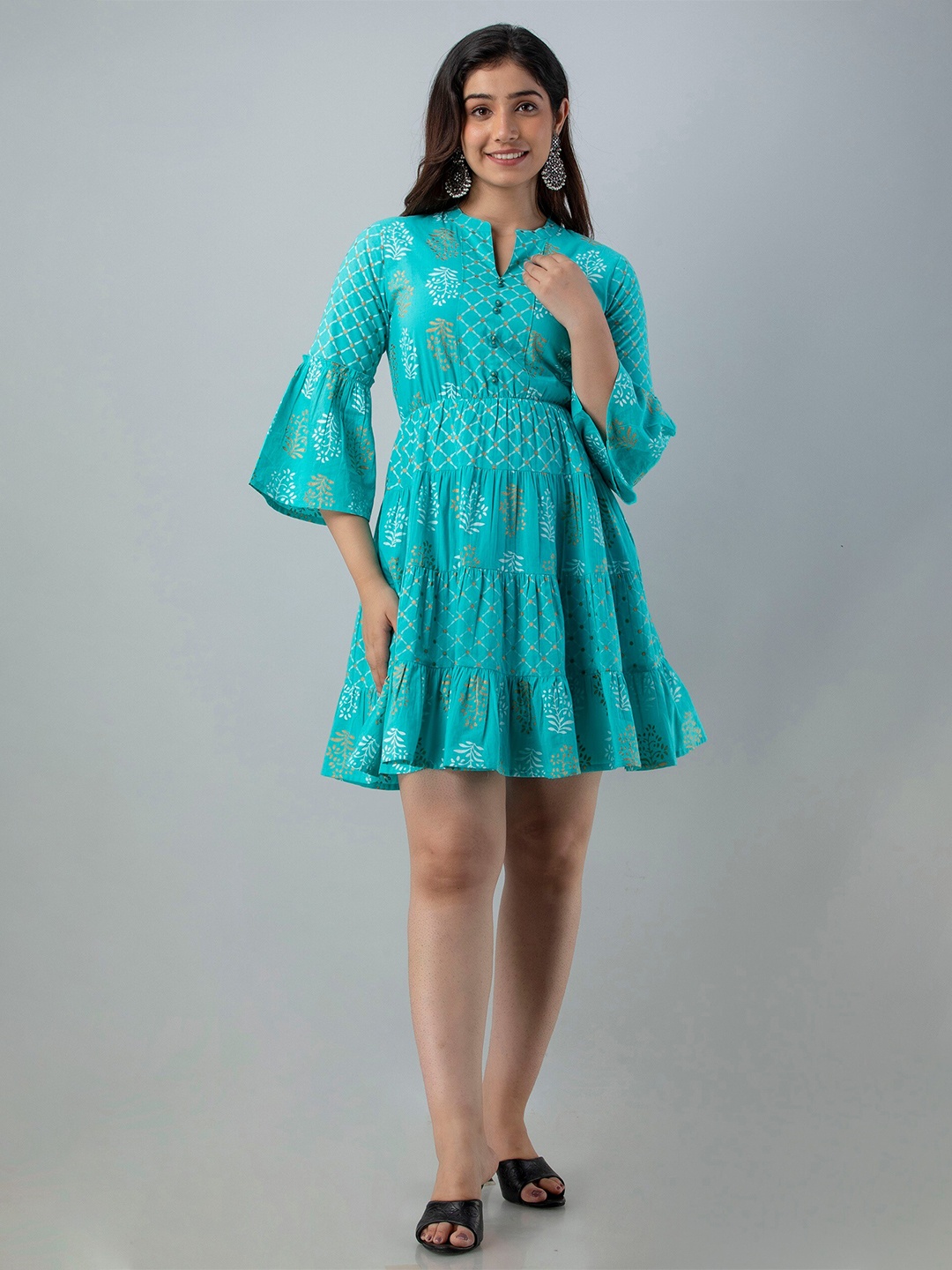 

Charu Turquoise Blue Dress