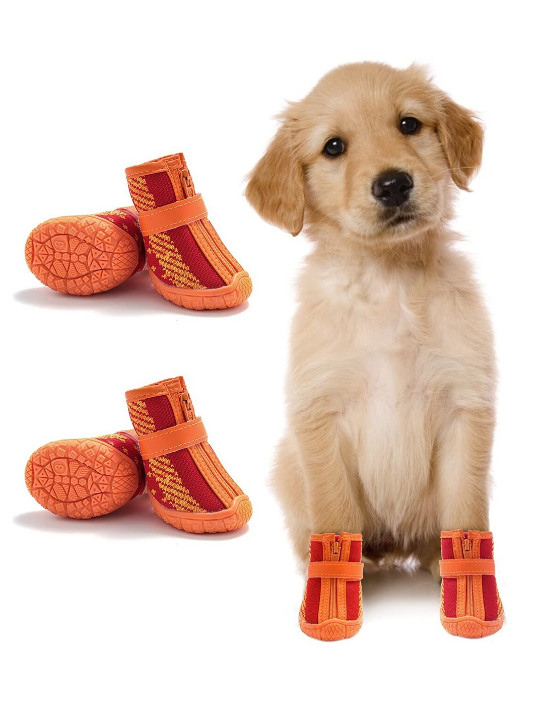 

PAWCHIE Unisex Orange Pet Shoes