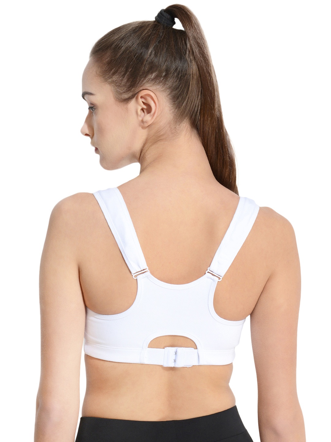 

Da Intimo White Solid Underwired Lightly Padded Sports Bra DIX-44