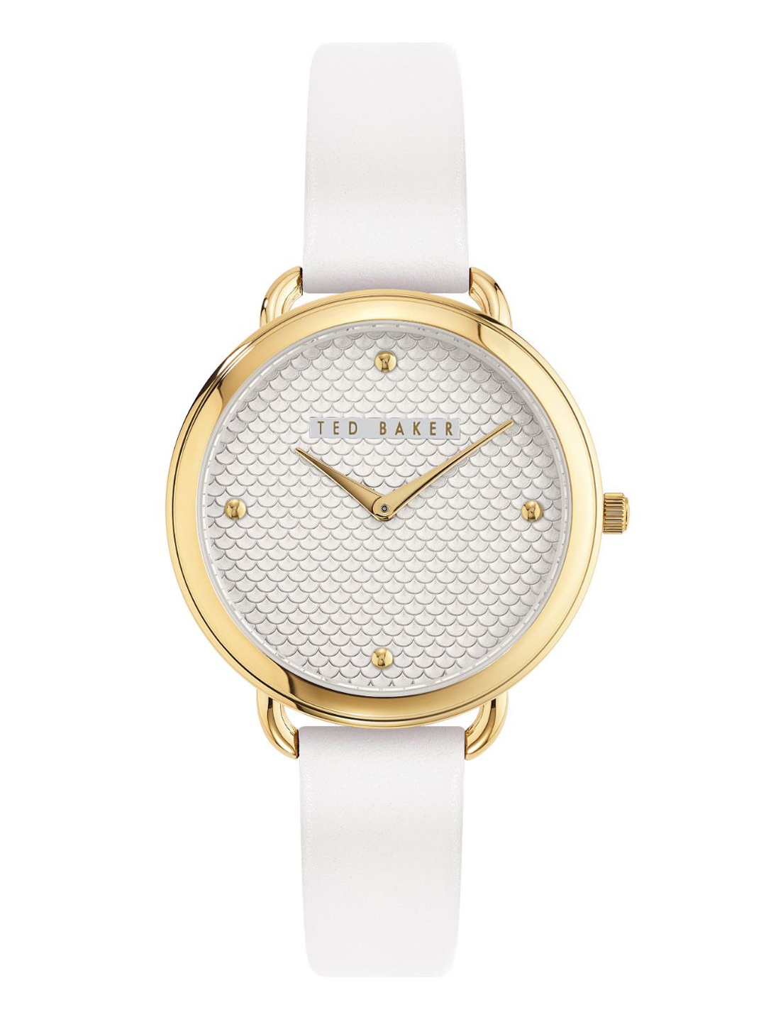 

Ted Baker Women White Dial & White Leather Straps Analogue Watch