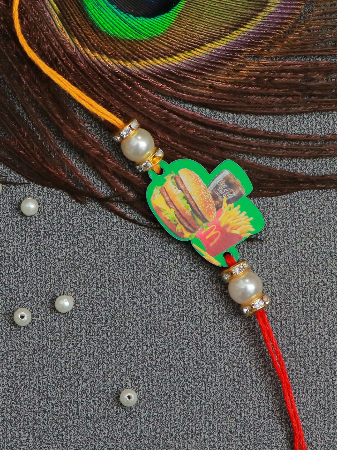 

The Magic Wand Boys Multi Burger Design Rakhi