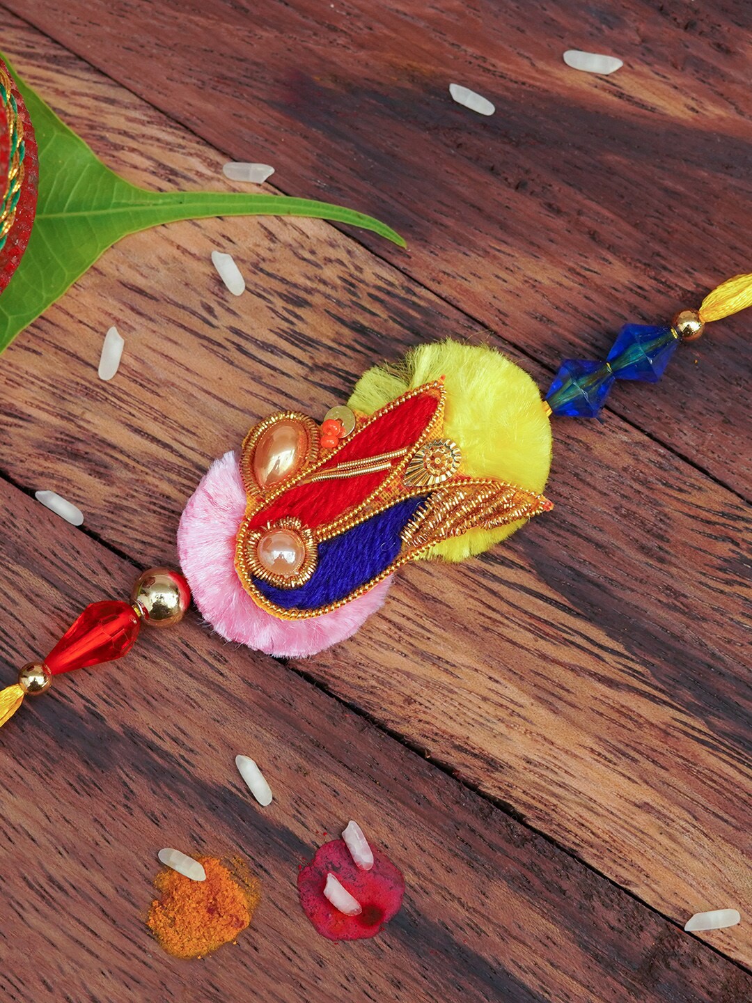 

The Magic Wand Boys Pink & Yellow Rakhi, Multi