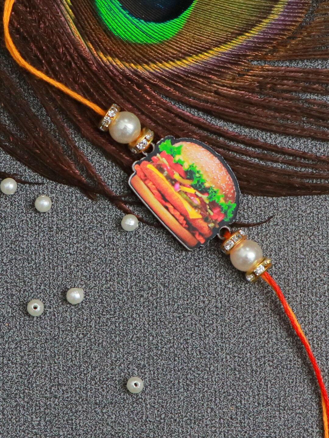 

The Magic Wand Boys Orange Burger Rakhi