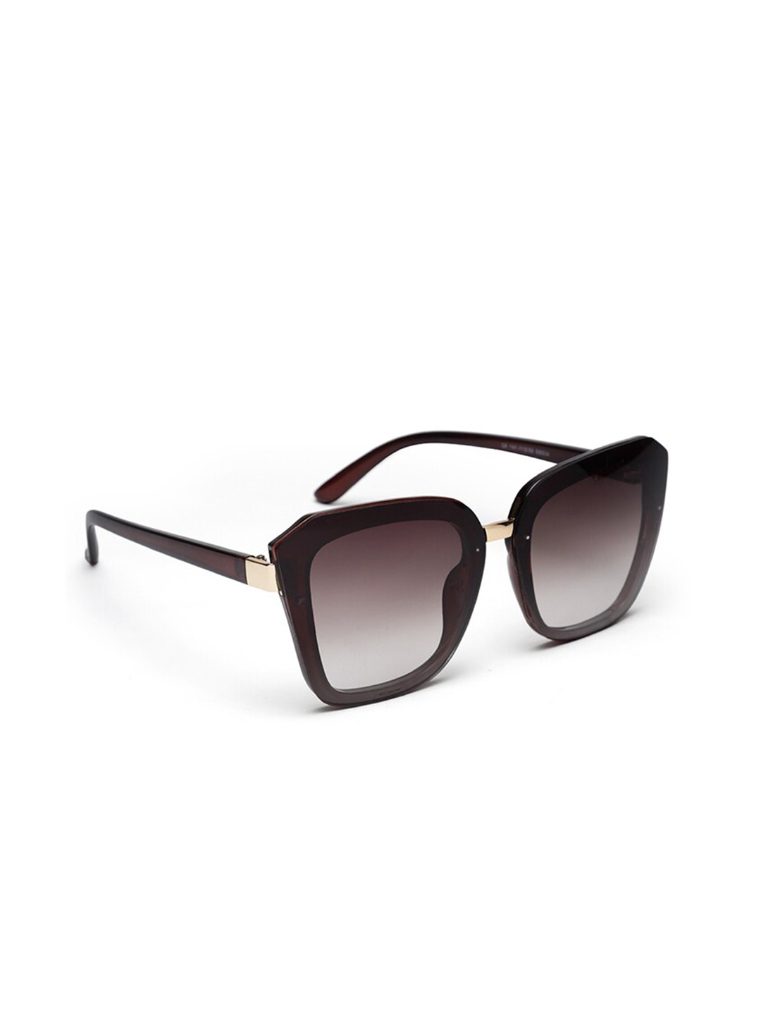 

YourSpex Unisex Brown Square Shaped Sunglasses with UV Protection