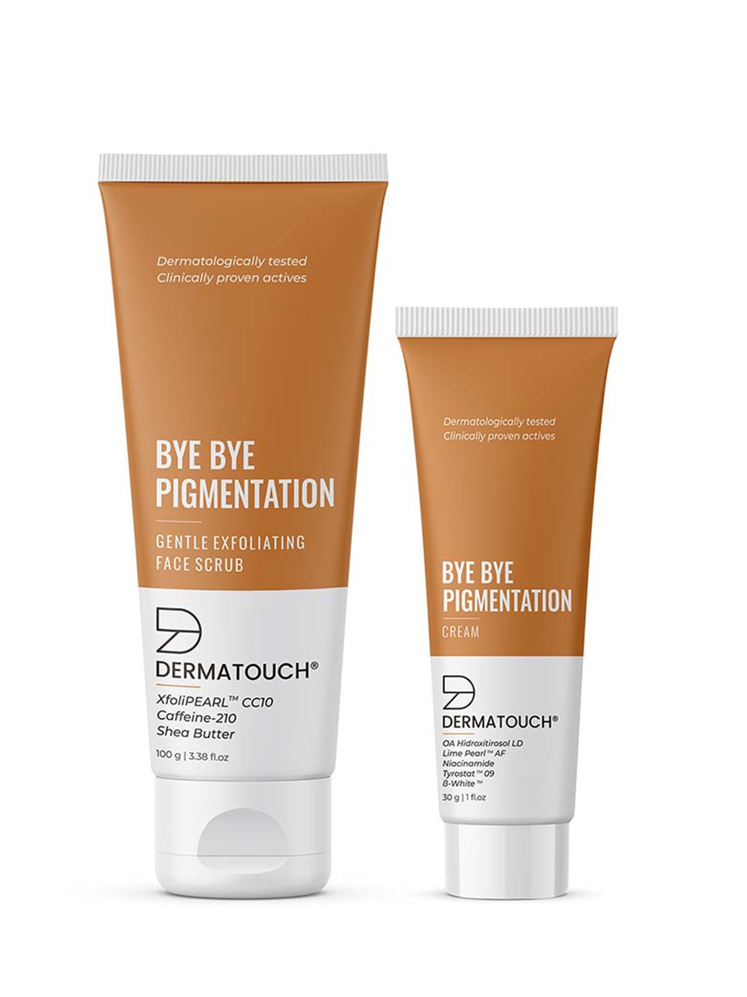 

Dermatouch Combo Of Bye Bye Pigmentation Face Scrub 100 g & Face Cream 30g, Brown