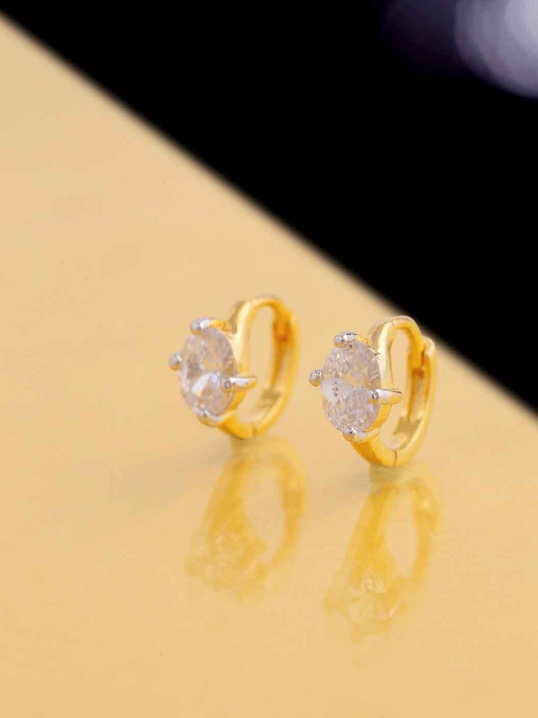 

Voylla Gold-Toned Contemporary Studs Earrings