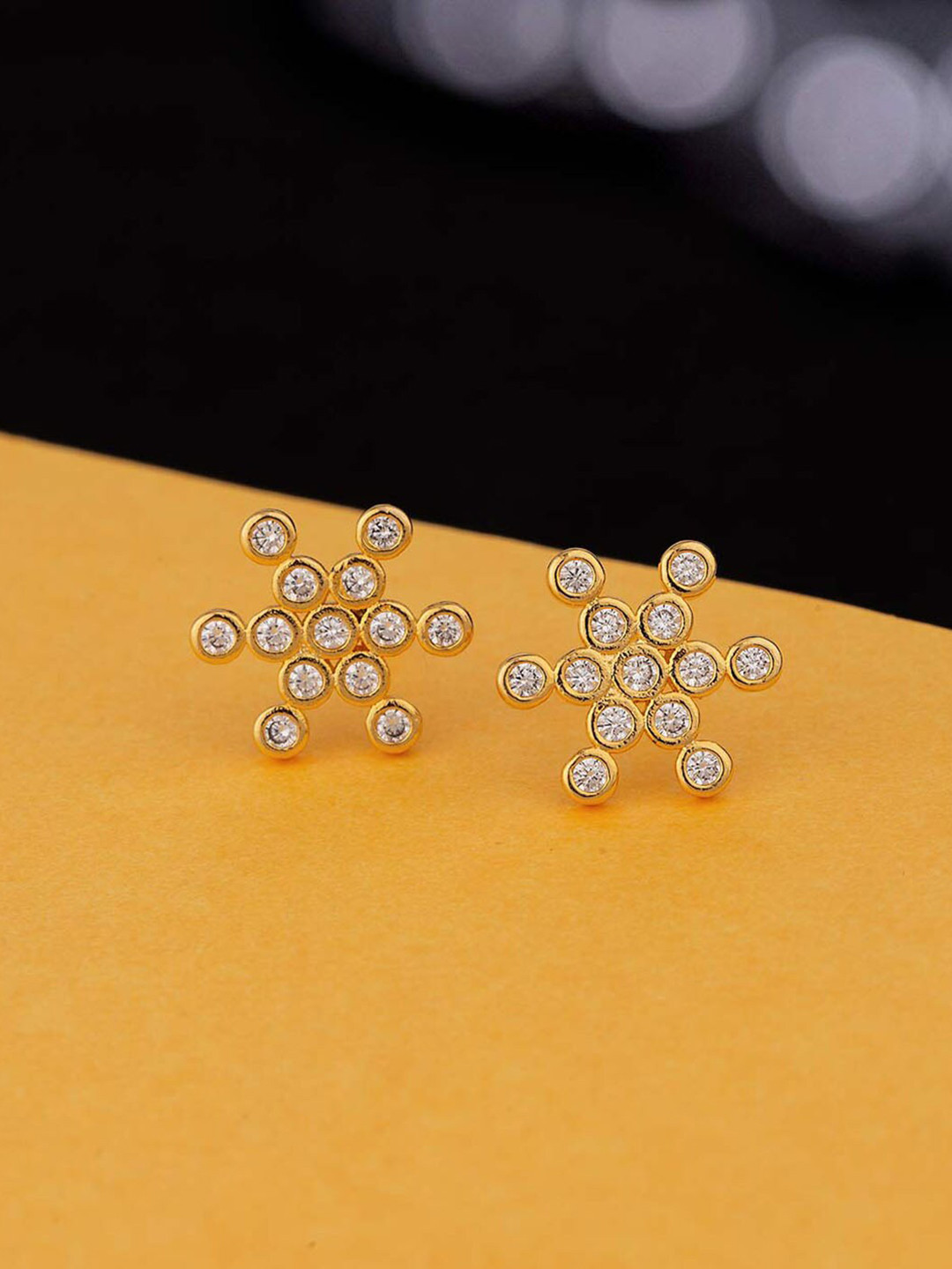 

Voylla Women Gold-Plated Contemporary Studs Earrings