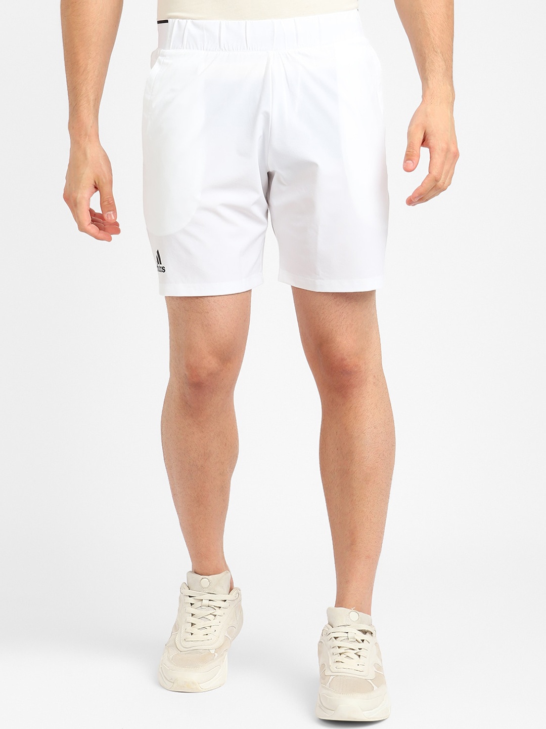 

ADIDAS Men White Solid Shorts